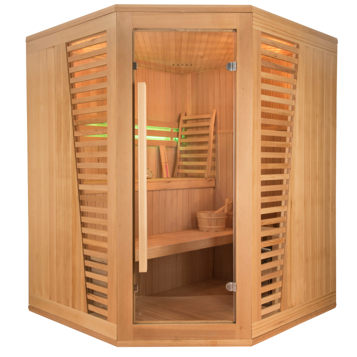 Sauna Venetian 3-4 personnes d'angle