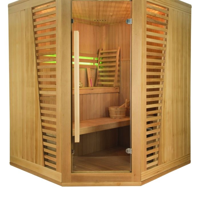 Sauna Venetian 3-4 personnes d'angle