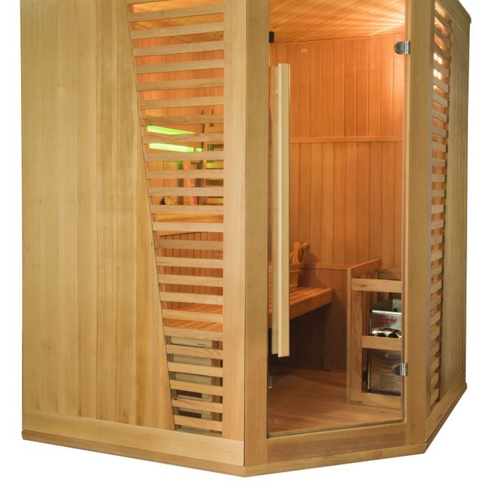 Sauna Venetian 3-4 personnes d'angle